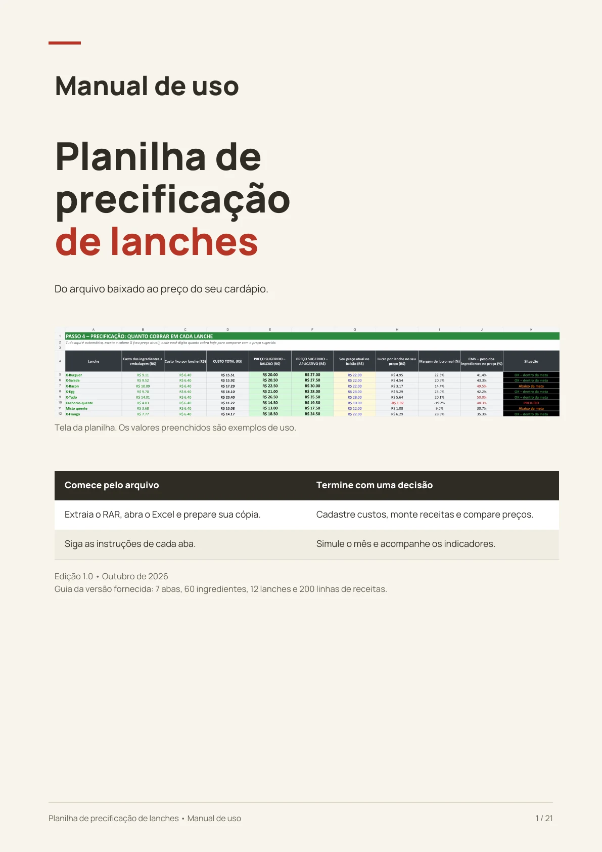 Capa real do manual de uso da planilha